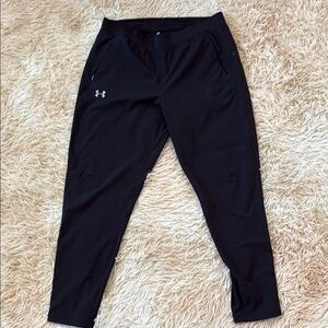 Under Armour Heat Gear Black Athletic Fitted Pants - L